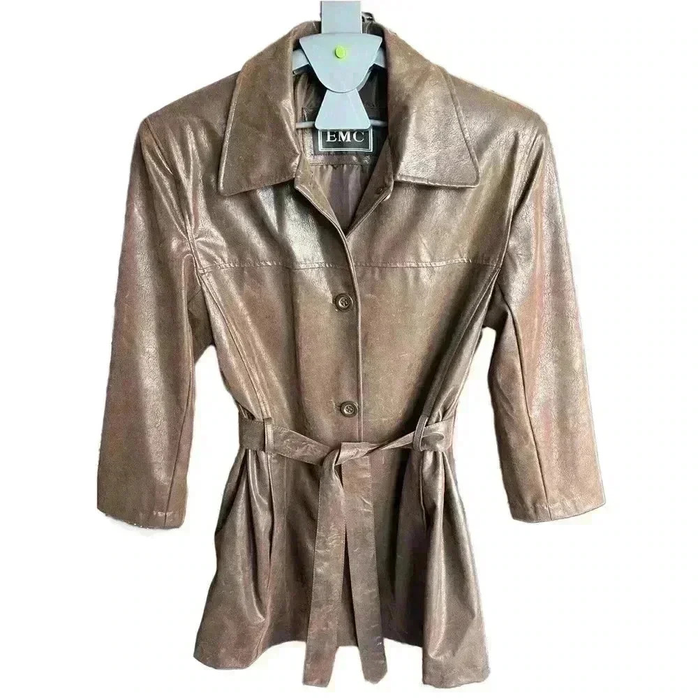 Vintage Brown Leather jacket SZ Small